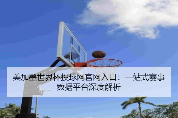 美加墨世界杯投球网官网入口：一站式赛事数据平台深度解析